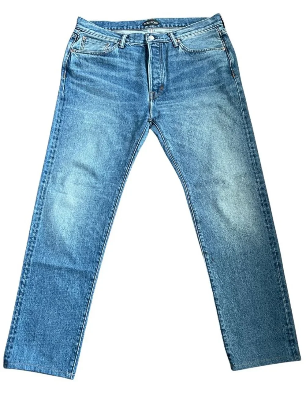 Tom Ford Men's Standard Fit Straight Selvedge Demin Jeans Sz 36 Made in USA